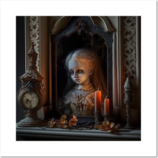Haunted doll in a haunted house Posters and Art